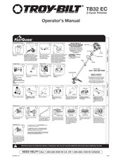 Troy-Bilt TB32 EC Manual Del Operador