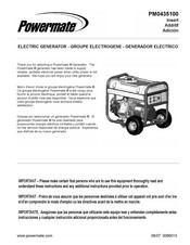 Powermate PM0435100 Manual Del Usuario