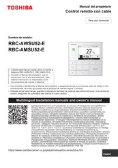 Toshiba Carrier RBC-AWSU52-E Manual Del Propietário