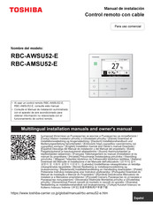 Toshiba Carrier RBC-AWSU52-E Manual De Instalación