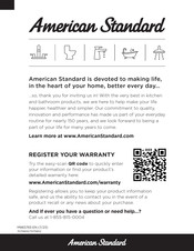 American Standard Colony Pro 7075802 Manual Del Propietário