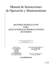 Clarke JU6R-UFAA51 Manual De Instrucciones De Operación Y Mantenimiento