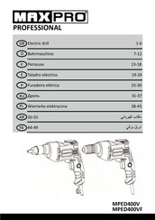 MaxPro PROFESSIONAL MPED400V Manual Del Usuario