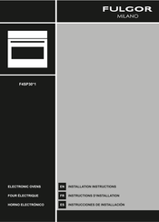 Fulgor Milano F4SP30 1 Serie Instrucciones De Installación