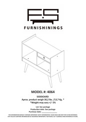 FURNISHININGS 4064 Manual Del Usuario