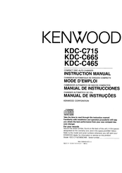 Kenwood KDC-C665 Manual De Instrucciones