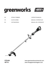 GreenWorks STE456 Manual Del Operador