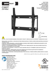 Omnimount CI80T Guia Del Usuario