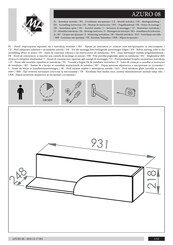 ML MEBLE AZURO 08 Instrucciones De Montaje