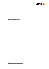 Axis Communications S3008 Manual Del Usuario