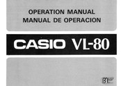 Casio VL-80 Manual De Operación