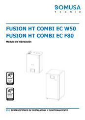 DOMUSA TEKNIK FUSION HT COMBI EC F80 Instrucciones De Instalación Y Funcionamiento