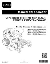 Toro Titan ZX4875 Manual De Operador