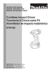 Makita DTD152 Manual De Instrucciones