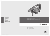 Bosch GBH 5-40 D Professional Instrucciones De Servicio