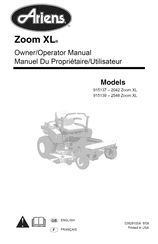 Ariens 2548 Zoom XL Manual Del Propietario - Operador