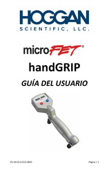 Hoggan Scientific microFET Manual De Instrucciones