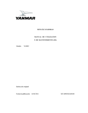 Yanmar ViO80U Manual De Utilización Y De Mantenimiento