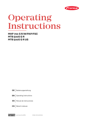 Fronius MHP 700 S PAP Manual De Instrucciones