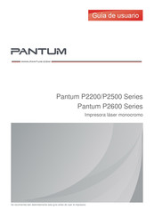 Pantum P2600 Serie Guía De Usuario