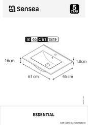 SENSEA ESSENTIAL B 46 C61 1B1F Manual Del Usuario