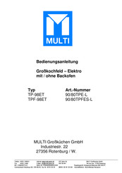 Multi 90/80TPE-L Manual Del Usuario