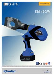 Emerson Klauke ESG 45CFM Manual Del Usuario