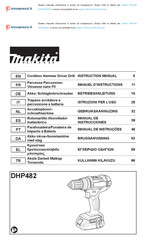 Makita DHP482RTWJ Manual De Instrucciones