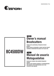 Zenoah BC4500DW Manual De Usuario