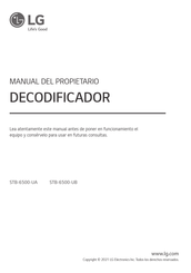 LG STB-6500-UB Manual Del Propietário