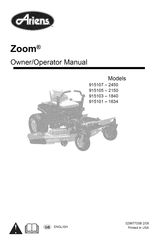 Ariens 915101 Manual Del Propietario - Operador