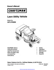 Craftsman 247.270250 Manual Del Usuario