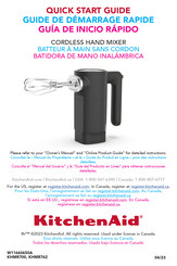 KitchenAid KHMR762 Guia De Inicio Rapido