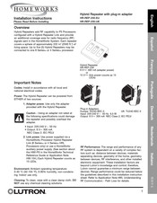 Lutron Homeworks HR-REP-230-EU Instrucciones De Montaje