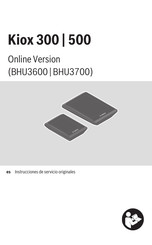 Bosch Kiox 300 Instrucciones De Servicio Originales