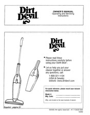 Dirt Devil Swift Stick M083400 Manual Del Propietário