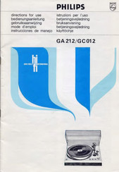 Philips GA212 Instrucciones De Manejo