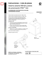 Graco PRO Xs3 Instrucciones - Lista De Piezas