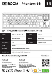 KiiBOOM Phantom 68 Manual Del Usuario