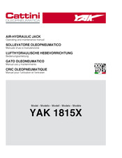 Cattini Oleopneumatica YAK 1815X Manual Uso Y Mantenimiento