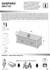 Forte GASPARO GRLT121 Instrucción De Montaje