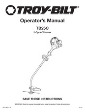 Troy-Bilt TB25C Manual Del Operador