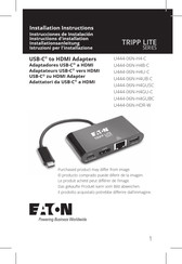 Eaton TRIPP LITE U444-06N-H4UB-C Instrucciones De Instalación