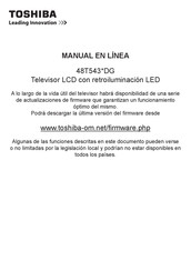 Toshiba 48T543 DG Serie Manual En Linea