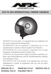 AFX FX-42A Manual Del Propietário