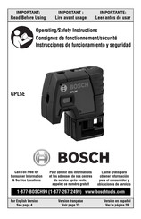 Bosch GPL5E Instrucciones De Funcionamiento Y Seguridad