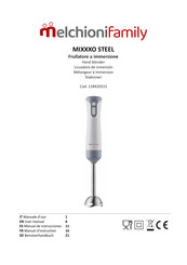 Melchioni Family MIXXXO STEEL Manual De Instrucciones