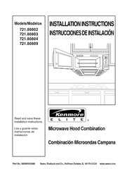 Kenmore ELITE 721.80802 Instrucciones De Instalación