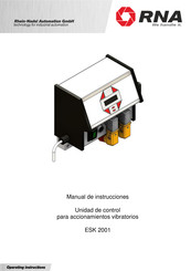 RNA ESK 2001 Manual De Instrucciones