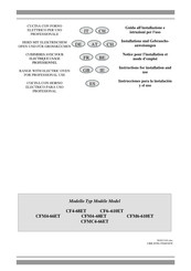 Lotus cookers CFMC4-66ET Instrucciones Para La Instalación Y El Uso